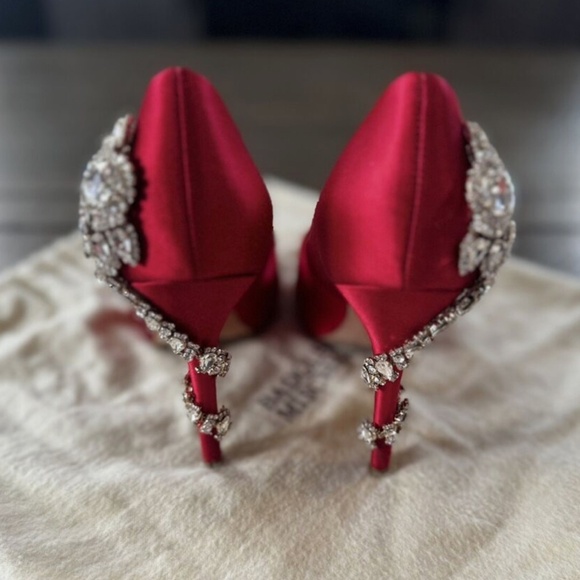 Badgley Mischka Kiara Red Heels - Picture 3 of 9